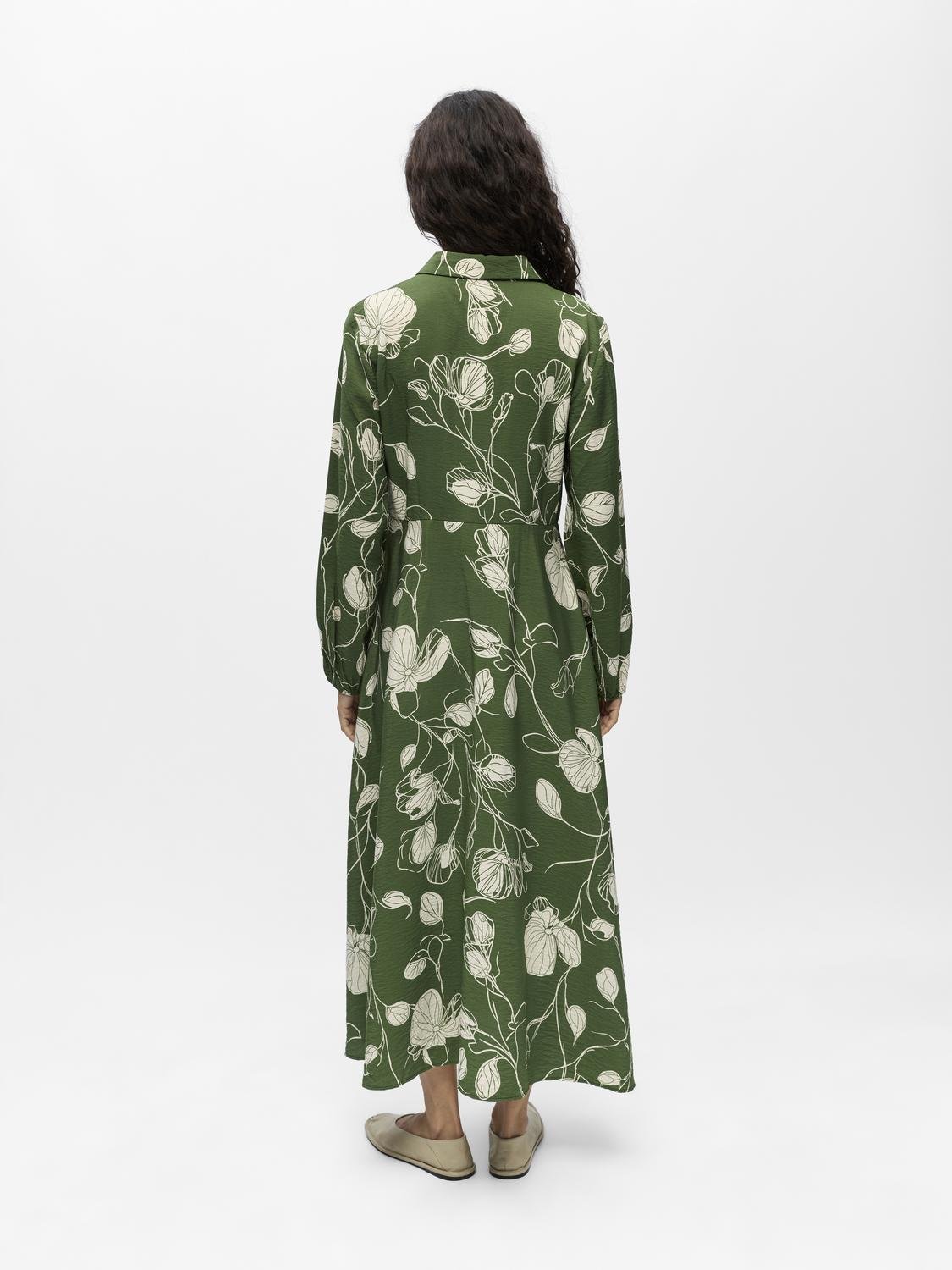 OBJJACIRA Long Dress - Bronze Green - VERO MODA & VILA Bergvik